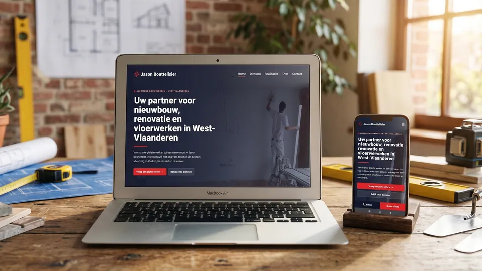 Website van Bouwwerken Bouttelisier, aannemer in Klerken