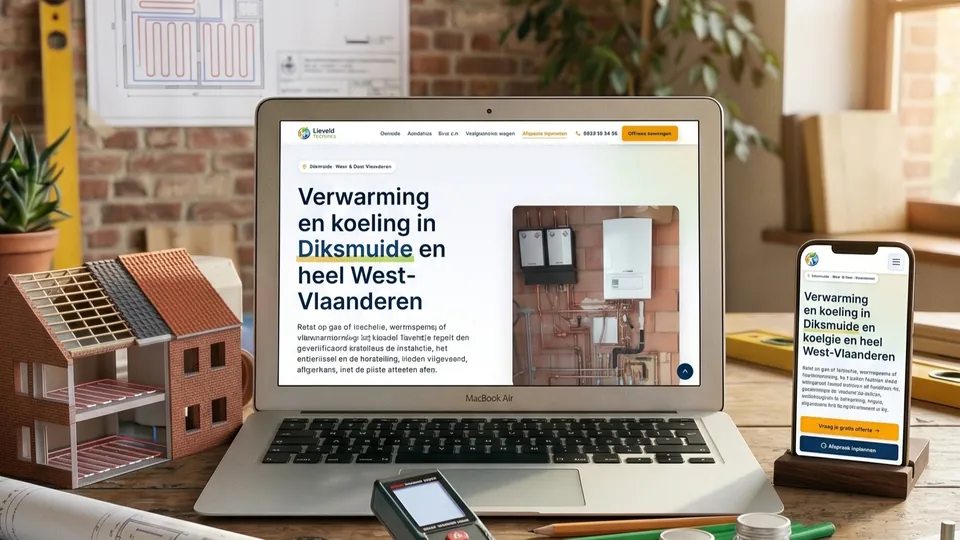 Website van Lieveld Technics BV, verwarming en koeling in Diksmuide