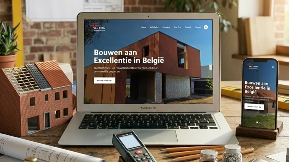 Website van Bouwwerken Van Exem, woningbouw en renovatie